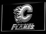 Calgary Flames LED Neon Sign Electrical - White - TheLedHeroes