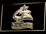 Columbus Blue Jackets LED Neon Sign USB - Yellow - TheLedHeroes