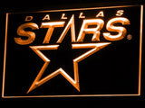 Dallas Stars LED Neon Sign USB - Orange - TheLedHeroes