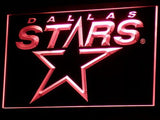 Dallas Stars LED Neon Sign USB - Red - TheLedHeroes