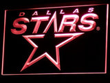 Dallas Stars LED Neon Sign Electrical - Red - TheLedHeroes