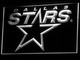 Dallas Stars LED Neon Sign USB - White - TheLedHeroes