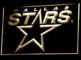Dallas Stars LED Neon Sign Electrical - Yellow - TheLedHeroes