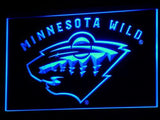 Minnesota Wild (3) LED Neon Sign Electrical - Blue - TheLedHeroes