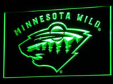 Minnesota Wild (3) LED Neon Sign USB - Green - TheLedHeroes