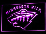 Minnesota Wild (3) LED Neon Sign USB - Purple - TheLedHeroes