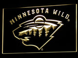 FREE Minnesota Wild (3) LED Sign - Yellow - TheLedHeroes