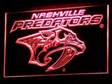 Nashville Predators LED Neon Sign Electrical - Red - TheLedHeroes