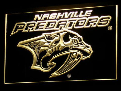 Nashville Predators LED Neon Sign Electrical - Yellow - TheLedHeroes