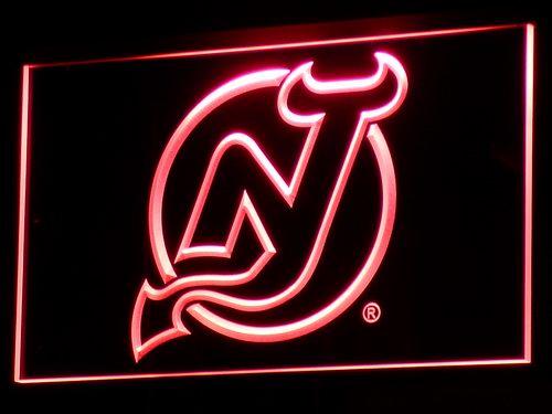New Jersey Devils LED Neon Sign USB - Red - TheLedHeroes
