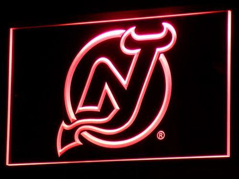 New Jersey Devils LED Neon Sign Electrical - Red - TheLedHeroes