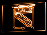 New York Rangers (3) LED Neon Sign USB - Orange - TheLedHeroes