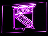 New York Rangers (3) LED Neon Sign USB - Purple - TheLedHeroes