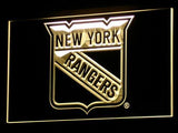 New York Rangers (3) LED Neon Sign USB - Yellow - TheLedHeroes
