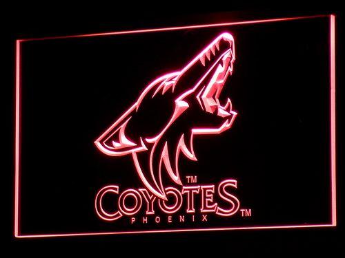 Phoenix Coyotes LED Neon Sign Electrical - Red - TheLedHeroes