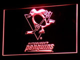 Pittsburgh Penguins LED Neon Sign USB - Red - TheLedHeroes