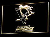 Pittsburgh Penguins LED Neon Sign USB - Yellow - TheLedHeroes