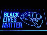 Black Lives Matter LED Neon Sign USB - Blue - TheLedHeroes