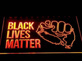 Black Lives Matter LED Neon Sign Electrical - Orange - TheLedHeroes