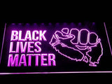Black Lives Matter LED Neon Sign USB - Purple - TheLedHeroes