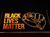 Black Lives Matter LED Neon Sign Electrical - Yellow - TheLedHeroes