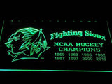 Fighting Sioux 2016 Chaimpions LED Neon Sign USB - Green - TheLedHeroes
