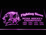 Fighting Sioux 2016 Chaimpions LED Neon Sign Electrical - Purple - TheLedHeroes