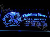 North Dakota Fighting Sioux - NCAA Hockey Championships LED Neon Sign Electrical - Blue - TheLedHeroes