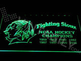 North Dakota Fighting Sioux - NCAA Hockey Championships LED Sign - Green - TheLedHeroes