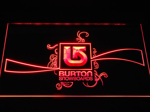 Burton Snowboards LED Neon Sign USB - Red - TheLedHeroes