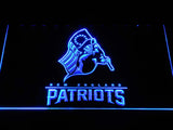 New England Patriots (7) LED Neon Sign Electrical - Blue - TheLedHeroes
