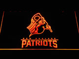 New England Patriots (7) LED Neon Sign USB - Orange - TheLedHeroes