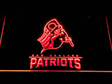 New England Patriots (7) LED Neon Sign USB - Red - TheLedHeroes