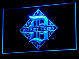 Detroit Tigers Logo (2) LED Neon Sign USB - Blue - TheLedHeroes