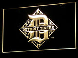 Detroit Tigers Logo (2) LED Neon Sign Electrical - Yellow - TheLedHeroes