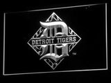 Detroit Tigers Logo (2) LED Neon Sign Electrical - White - TheLedHeroes