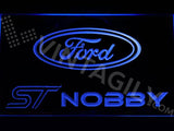 Ford ST Nobby LED Neon Sign USB - Blue - TheLedHeroes