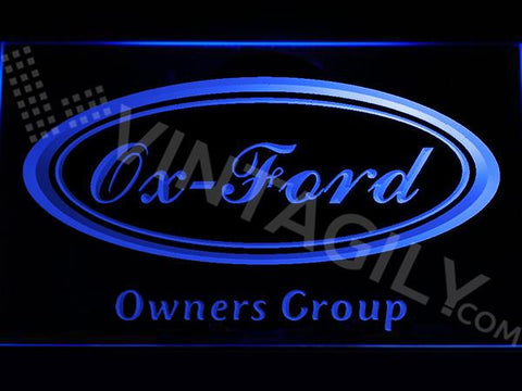 Ford Owners Group LED Neon Sign USB - Blue - TheLedHeroes
