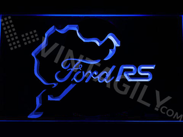 FREE Ford RS Nürburgring LED Sign - Blue - TheLedHeroes
