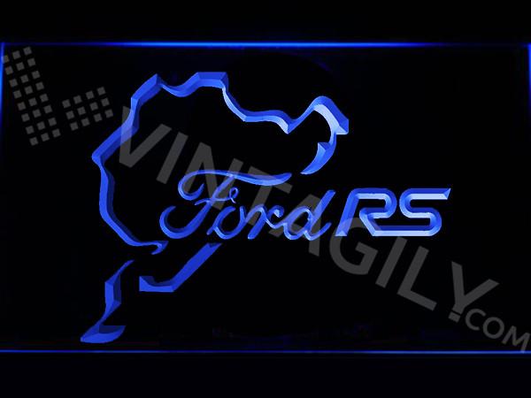Ford RS N??rburgring LED Neon Sign USB - Blue - TheLedHeroes