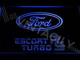 Ford Escort RS Turbo LED Neon Sign USB - Blue - TheLedHeroes