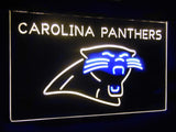 Carolina Panthers Dual Color Led Sign - Normal Size (12x8.5in) - TheLedHeroes