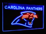 Carolina Panthers Dual Color Led Sign - Normal Size (12x8.5in) - TheLedHeroes