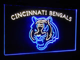 Cincinnati Bengals Dual Color Led Sign - Normal Size (12x8.5in) - TheLedHeroes