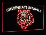 Cincinnati Bengals Dual Color Led Sign - Normal Size (12x8.5in) - TheLedHeroes