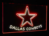 Dallas Cowboys Star Dual Color Led Sign - Normal Size (12x8.5in) - TheLedHeroes