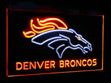 Denver Broncos Dual Color Led Sign - Normal Size (12x8.5in) - TheLedHeroes