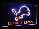 Detroit Lions Dual Color Led Sign - Normal Size (12x8.5in) - TheLedHeroes