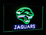 Jacksonville Jaguars Dual Color Led Sign - Normal Size (12x8.5in) - TheLedHeroes