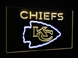 Kansas City Chiefs Dual Color Led Sign - Normal Size (12x8.5in) - TheLedHeroes